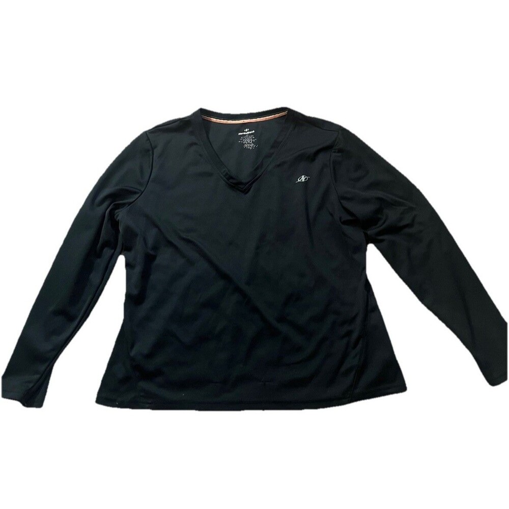 NordicTrack Athletic Stretch Long Sleeve Top Women's XL Black